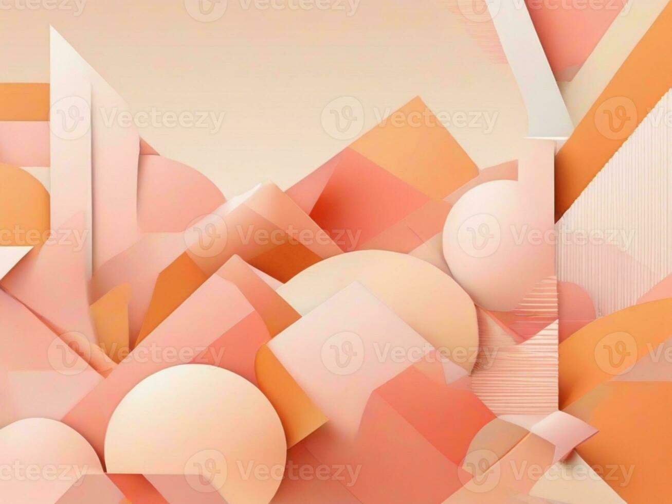 AI Generated abstract background in Peach Fuzz colors photo