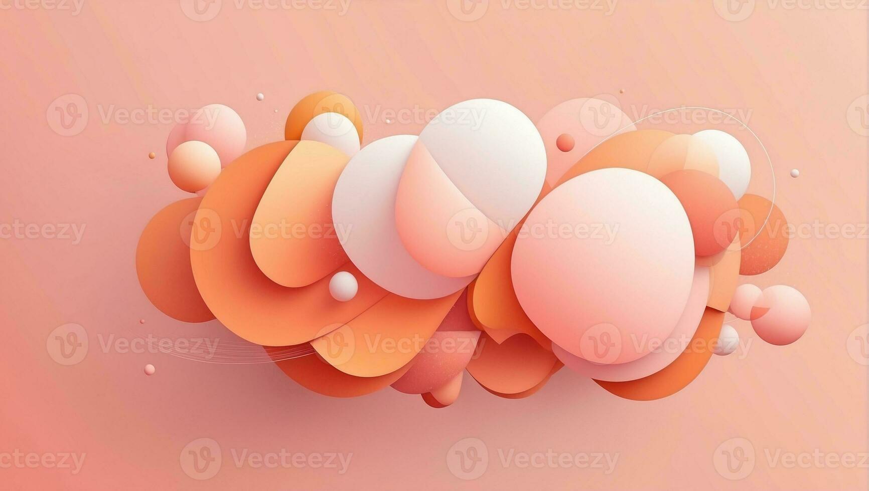 AI Generated abstract background in Peach Fuzz colors photo