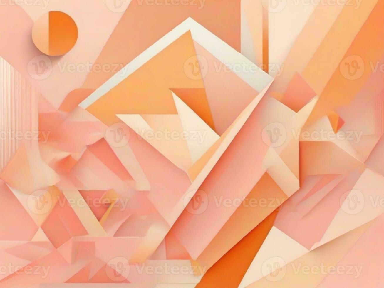 AI Generated abstract background in Peach Fuzz colors photo
