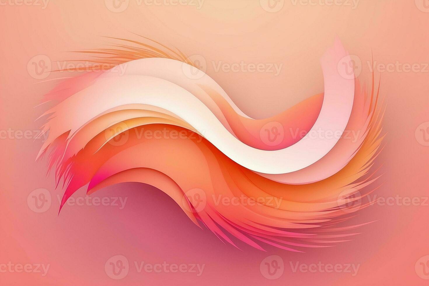AI Generated abstract background in Peach Fuzz colors photo
