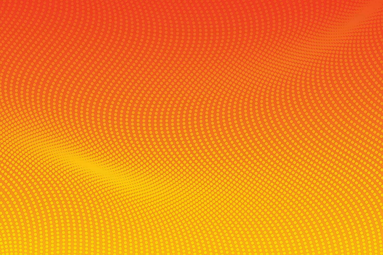 Orange and Yellow 3D Halftone Wave Effect Background Illustration vector