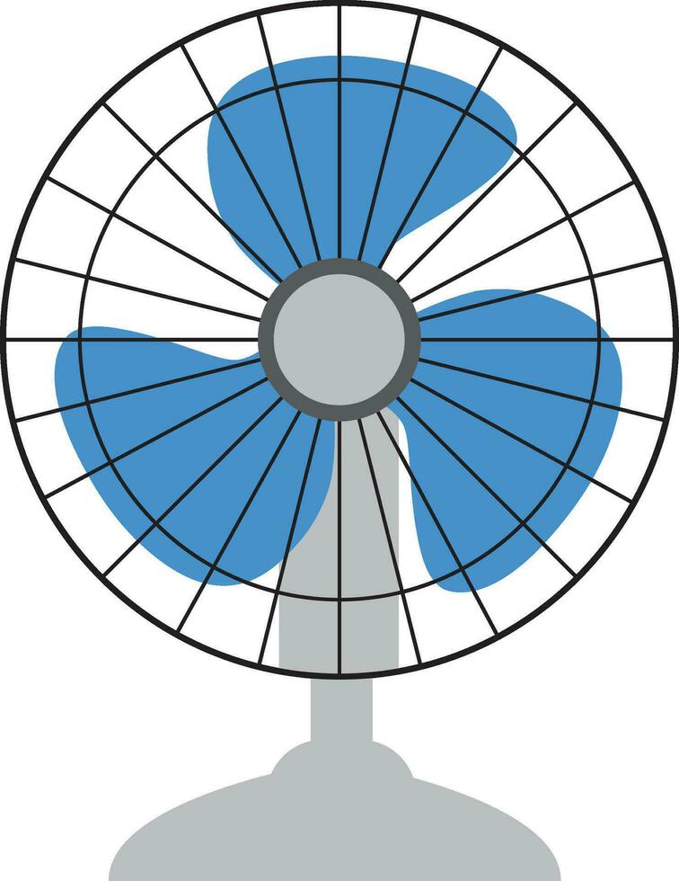 eléctrico ventilador vector ilustración aislado en blanco antecedentes