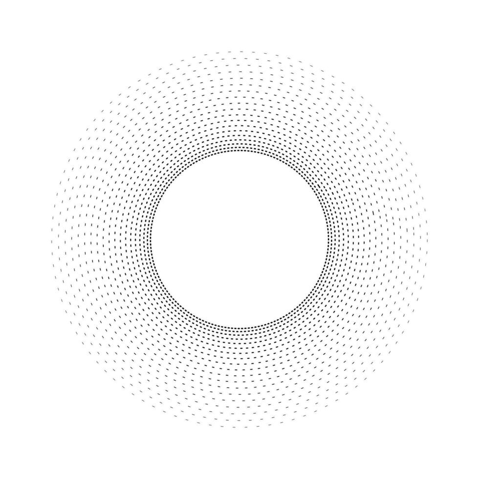 abstract circle frame halftone dots. Halftone circle vector frame