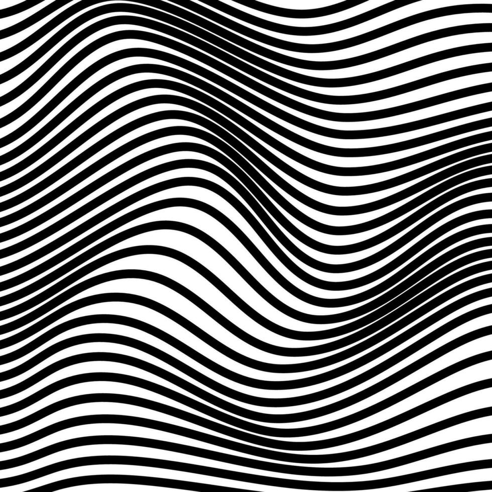 Wave stripe background. Ripple striped texture curve lines background vector