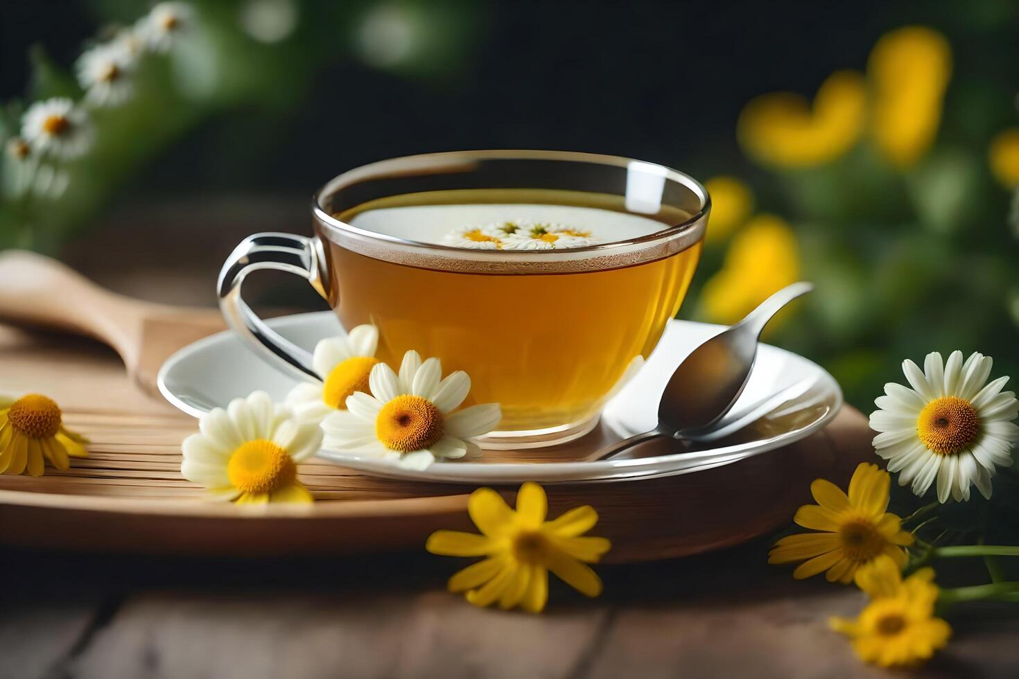 AI generated the benefits of chamomile tea 35362492 Stock Photo at Vecteezy