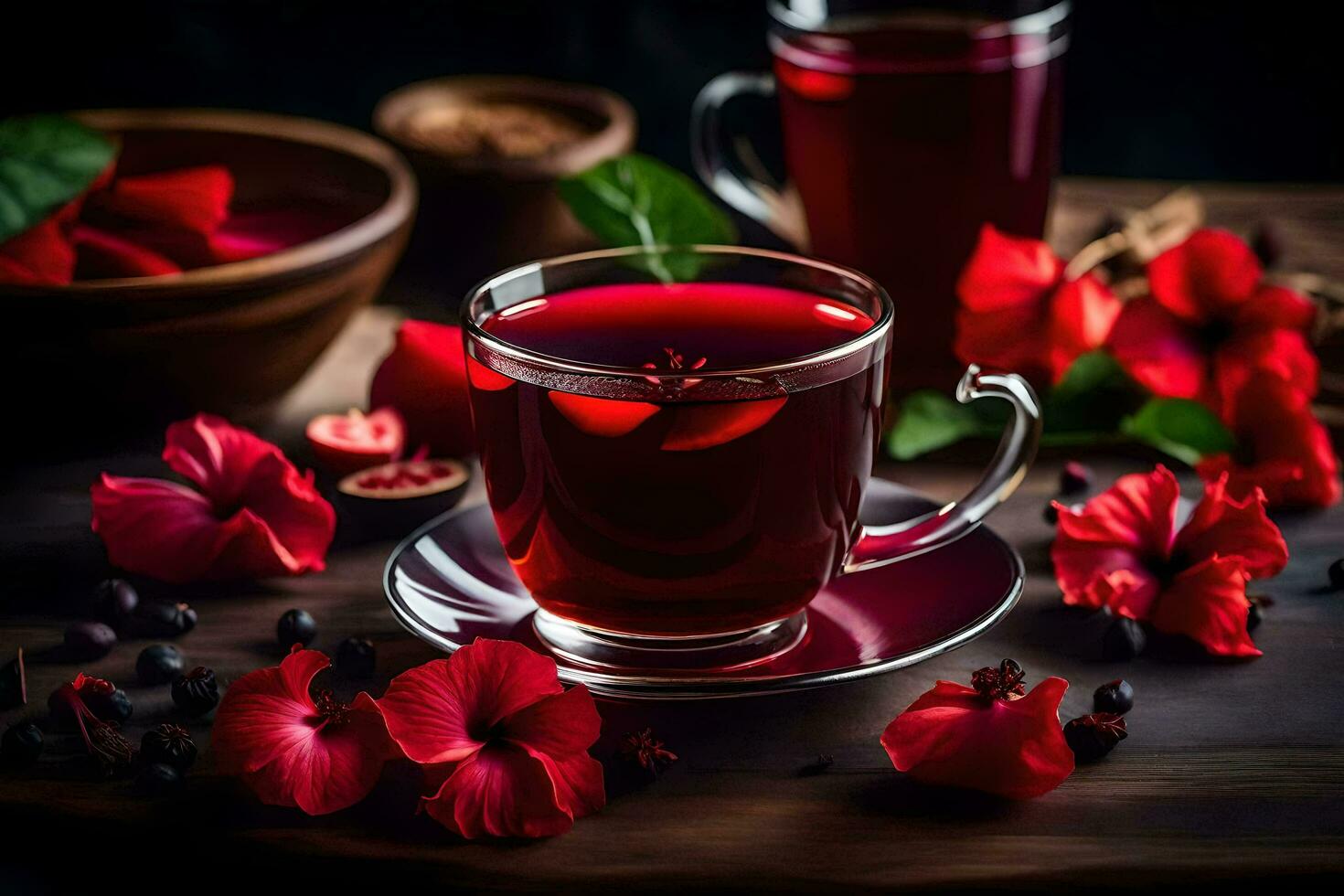 AI generated the benefits of red tea photo