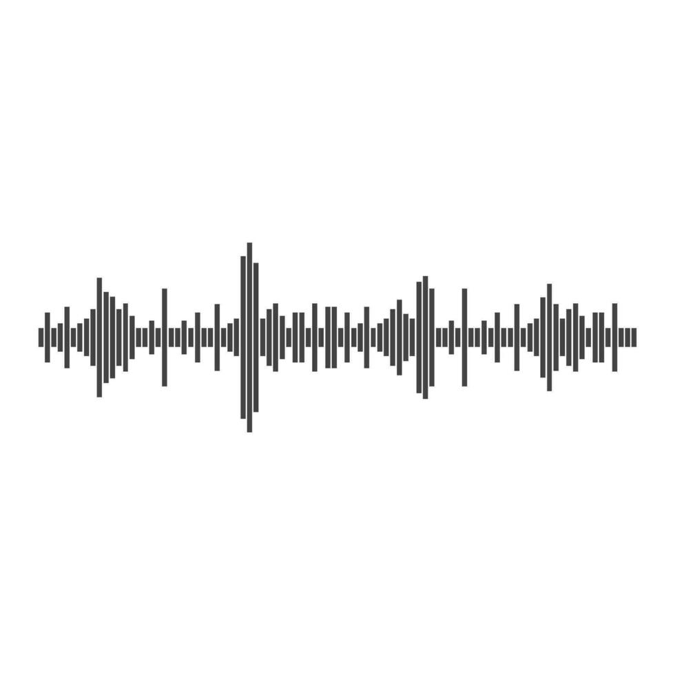 Sound waves vector illustration