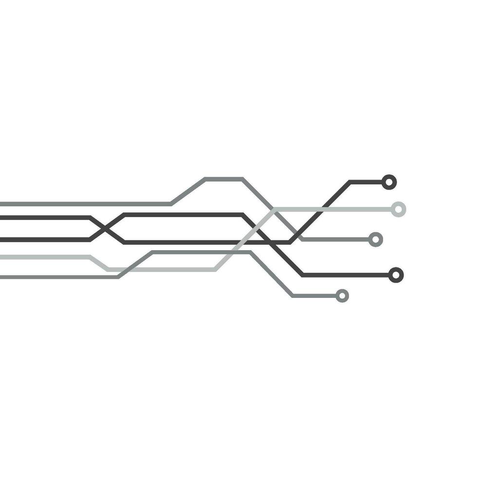 Circuit Logo Template vector