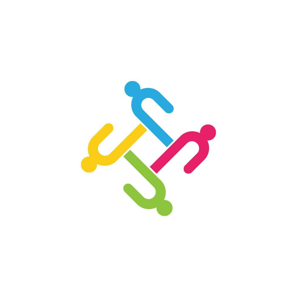 Community, network and social icon vector