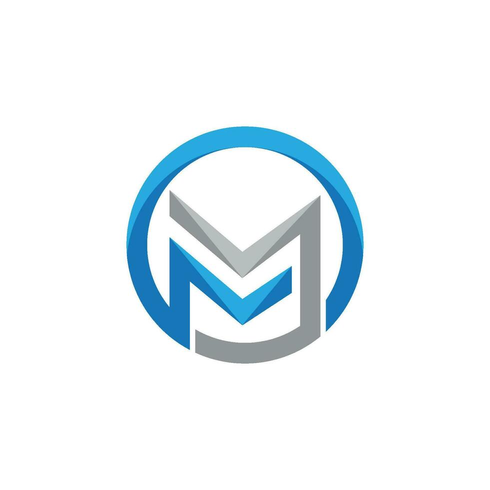 M Letter Logo Template vector