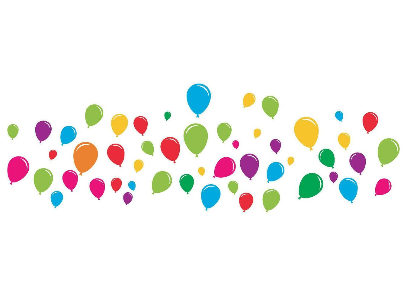 Flying vector festive balloons shiny with glossy balloons for holiday
