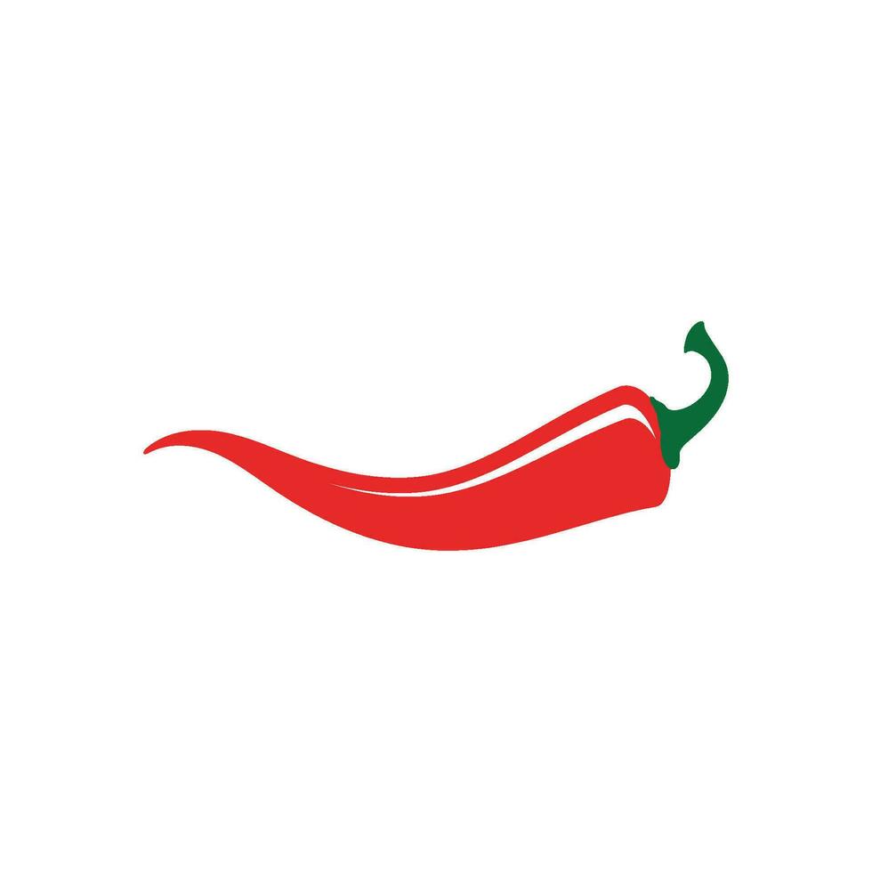 Red hot natural chili icon vector Illustration