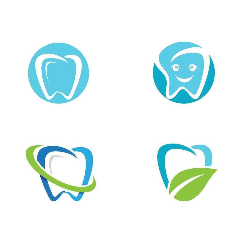 Ilustración de vector de plantilla de logotipo dental