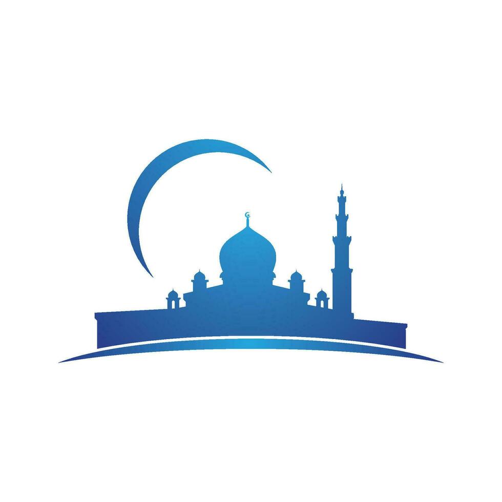 Mosque Moslem icon vector Illustration