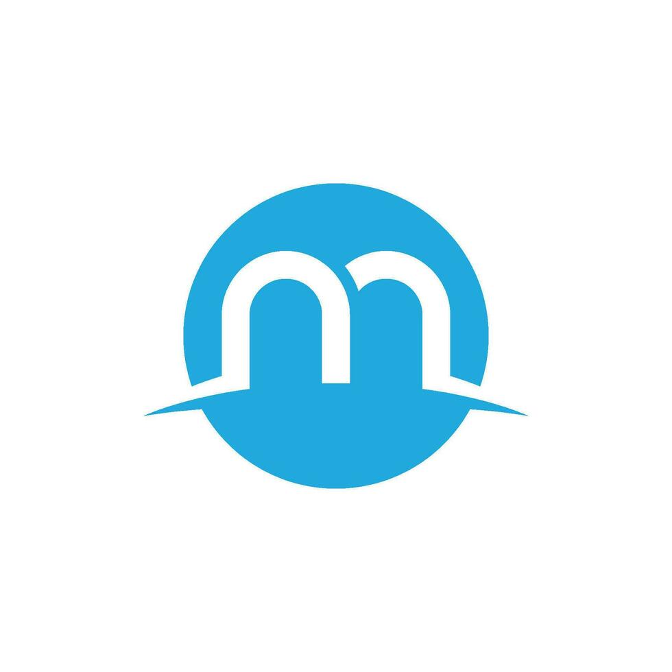 M Letter Logo Template vector