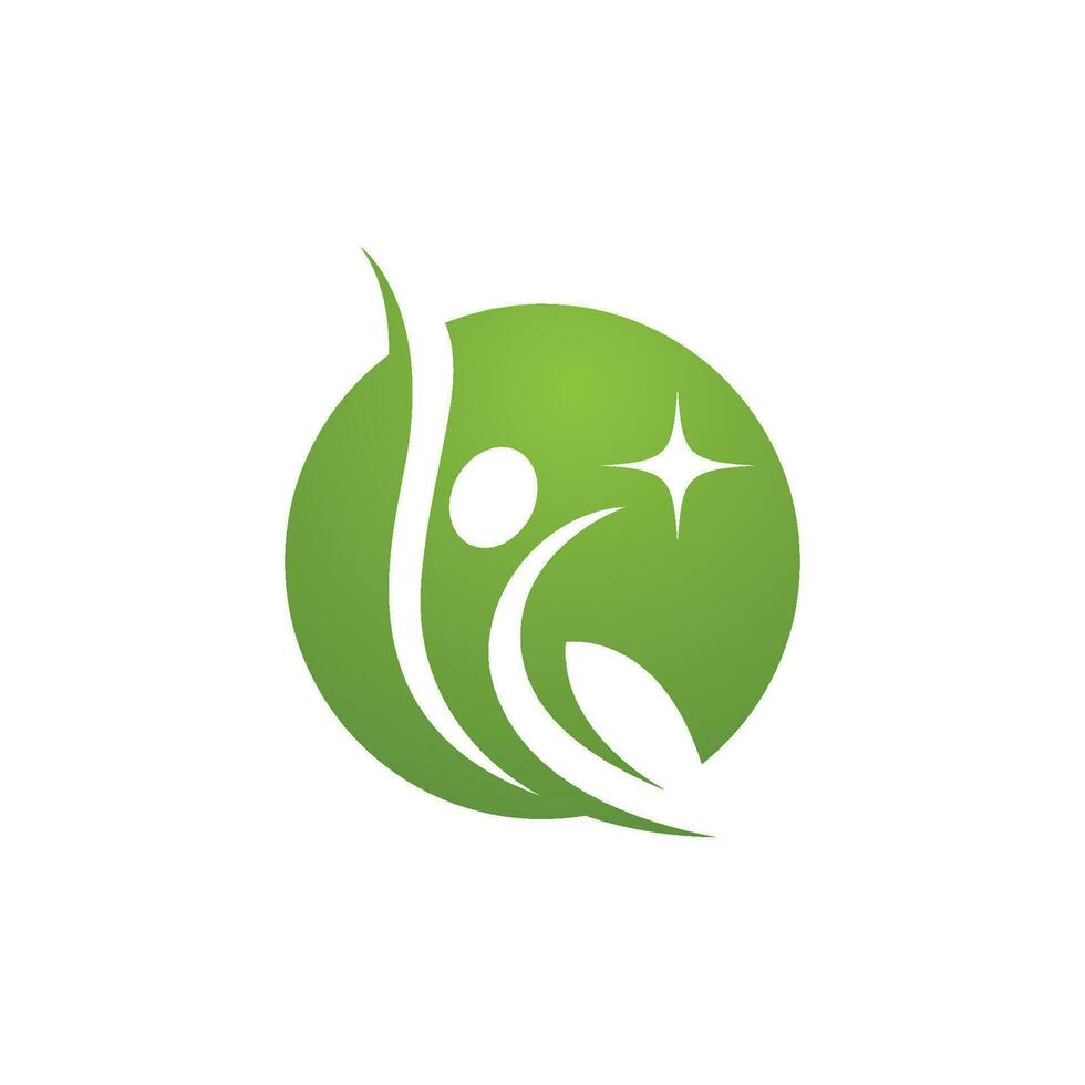 Human character logo sign vector