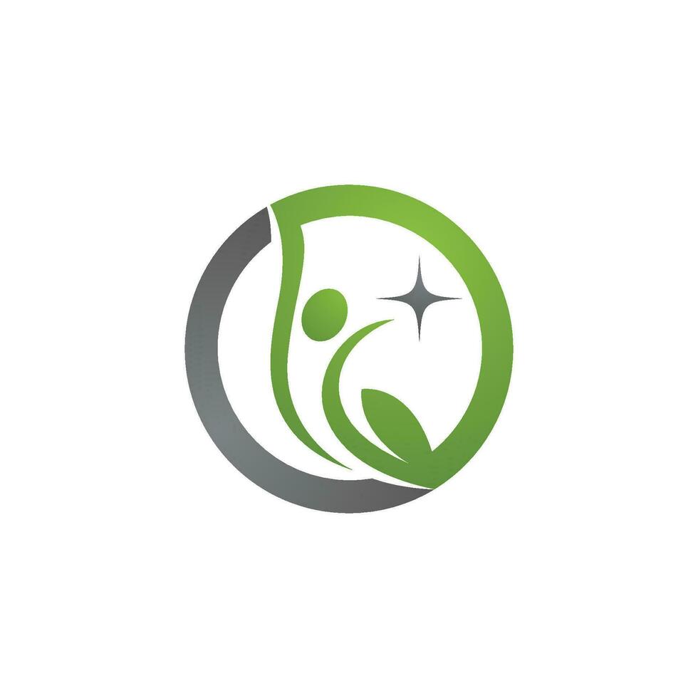 Human character logo sign vector