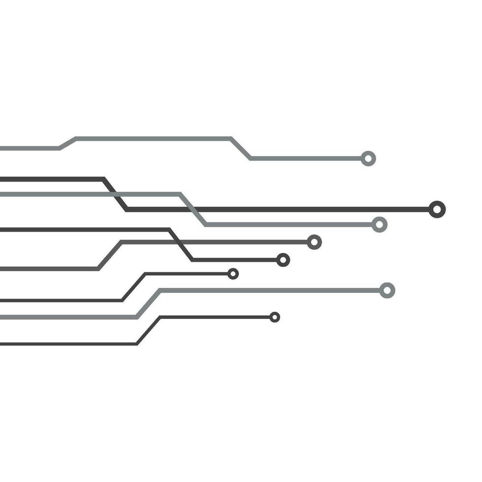 vector de plantilla de logotipo de circuito