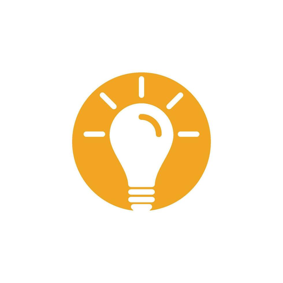 light bulb symbol icon vector