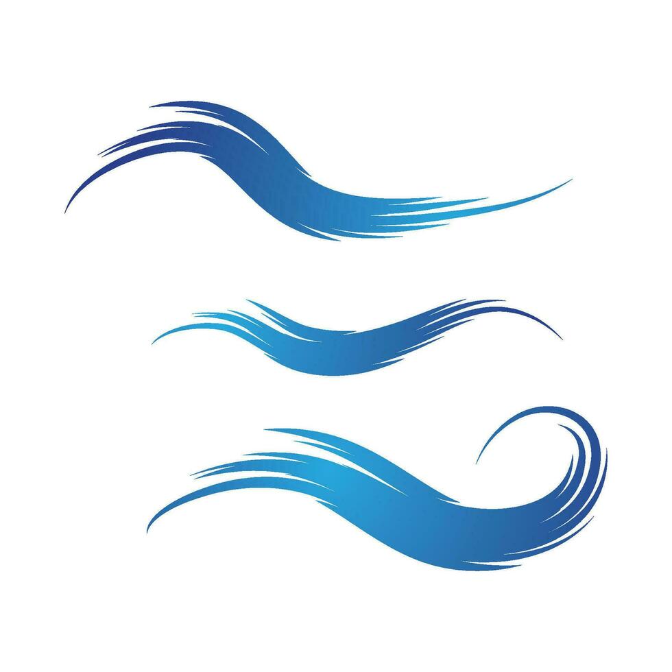 Water wave icon vector