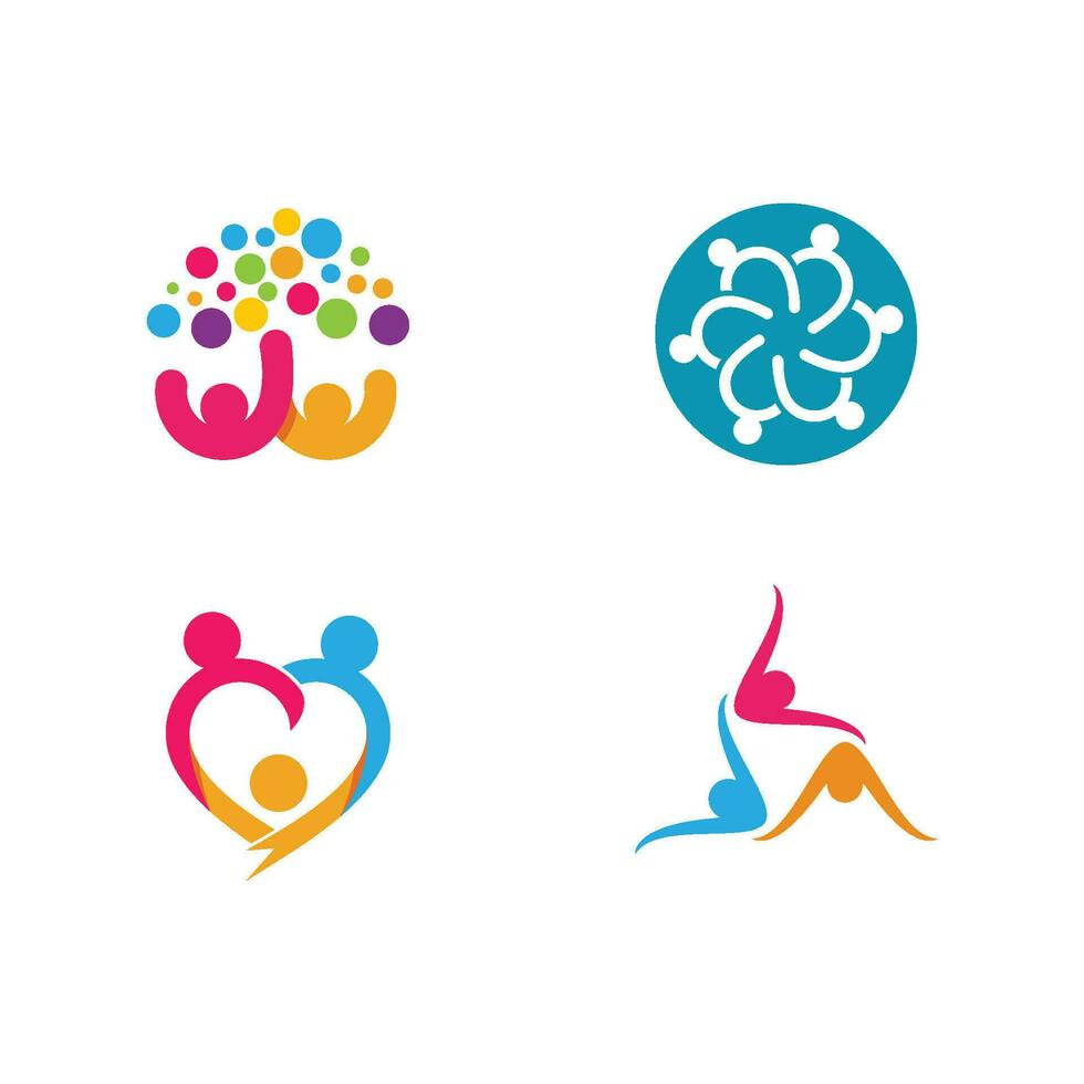 Community, network and social icon vector