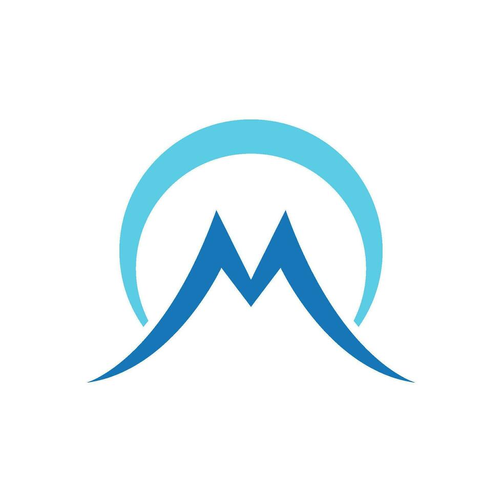 Mountain icon Logo vector