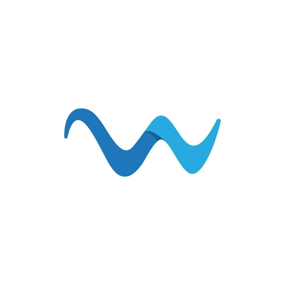 Water wave icon vector