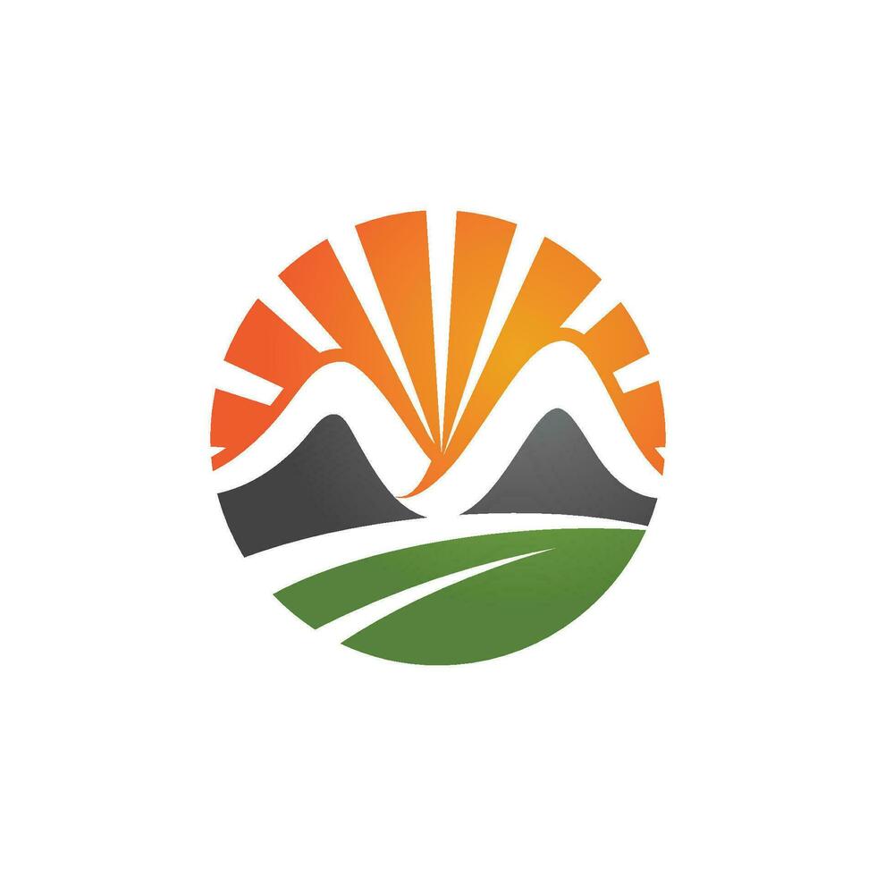 Mountain icon Logo vector