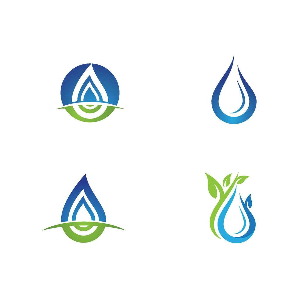 water drop Logo Template vector