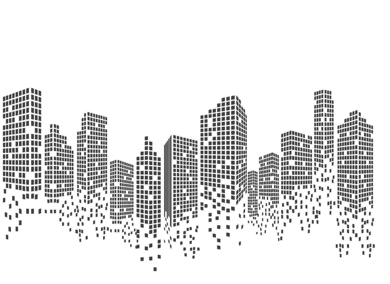 ilustración de vector de horizonte de la ciudad