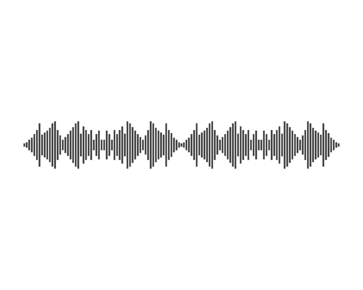 Sound waves vector illustration