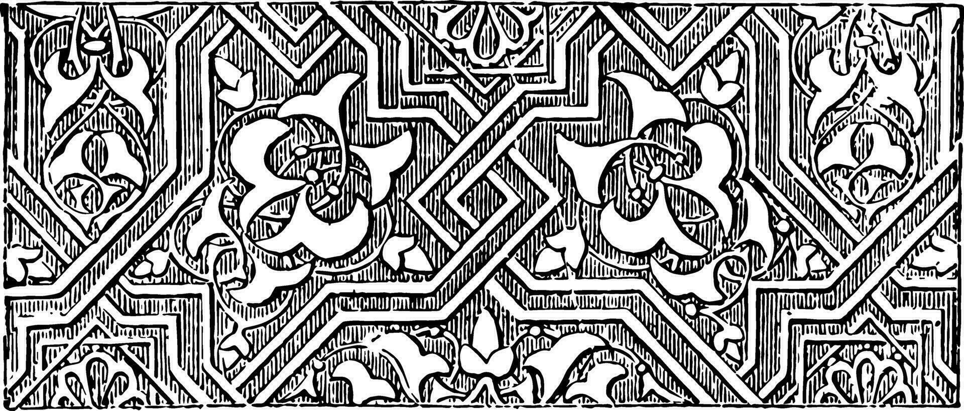 This design is flat surfaces vintage engraving. vector