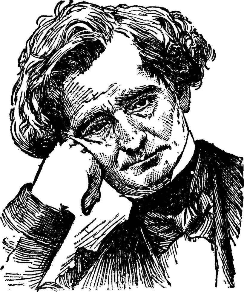 Hector Berlioz, vintage illustration vector