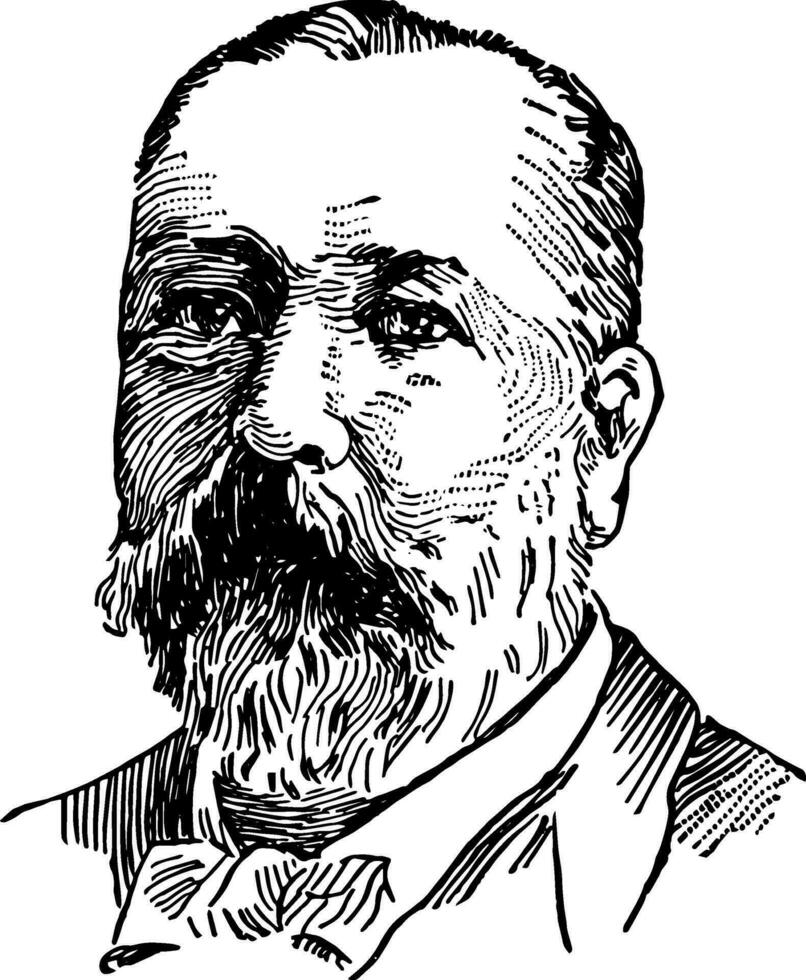 James Biddle Eustis vintage illustration vector