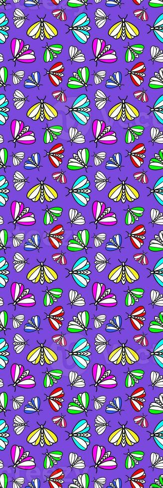 Butterfly Pattern Printable Bookmark photo