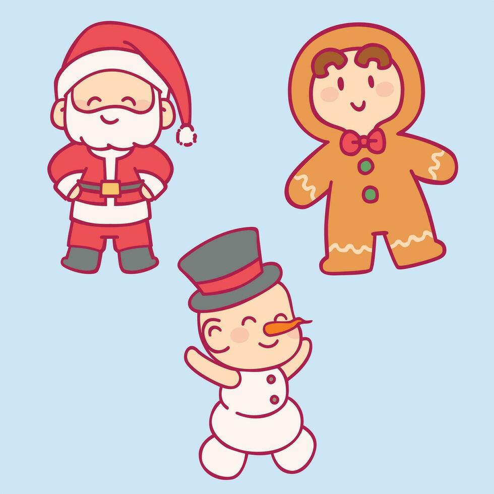 Cute Cartoon Kids Wearing Christmas Holiday Costume Vector arts. Holiday Season vector arts