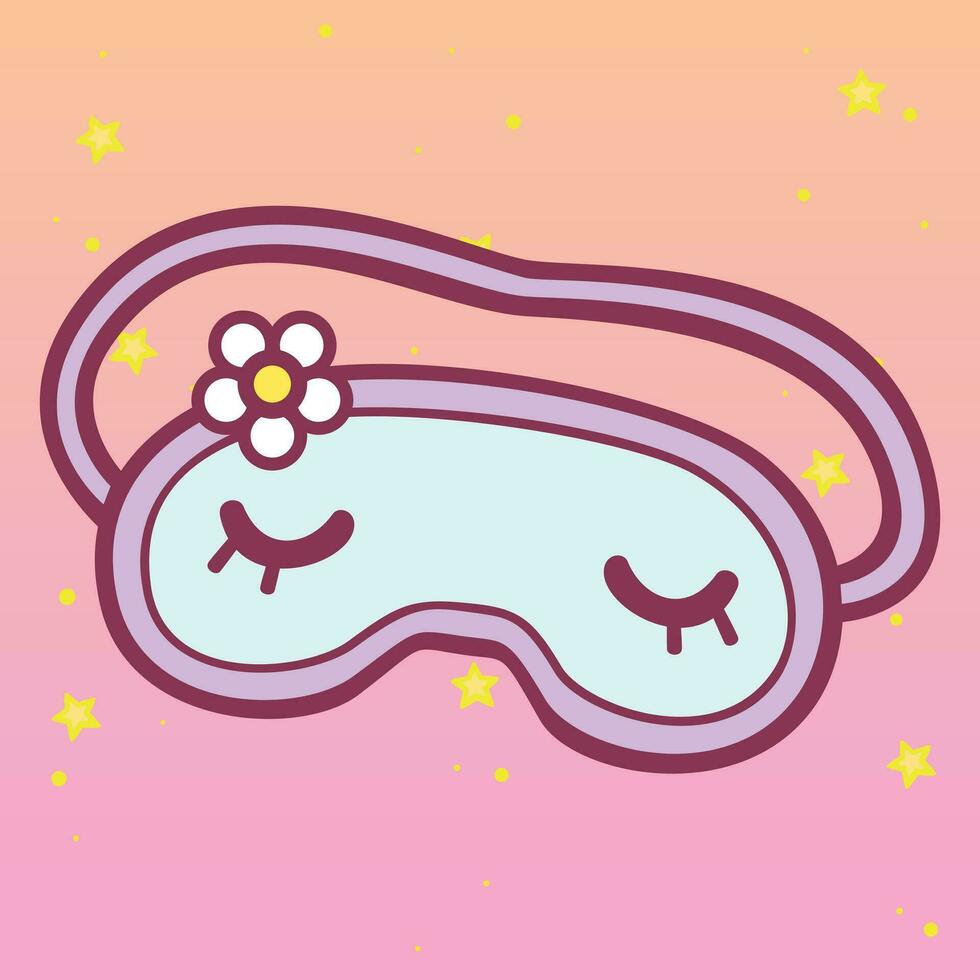 Sweet Dream Lullaby Bedroom Cute Girly Cartoon design vector art