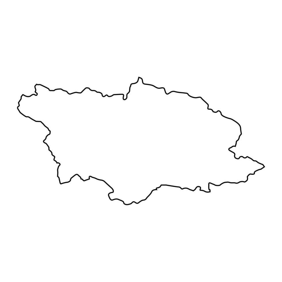 Racha Lechkhumi and Kvemo Svaneti region map, administrative division of Georgia. Vector illustration.