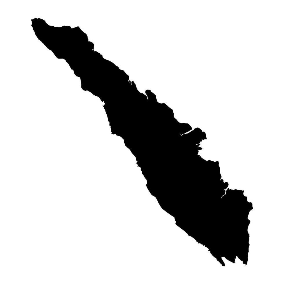 Sumatra island map, region of Indonesia. Vector illustration.