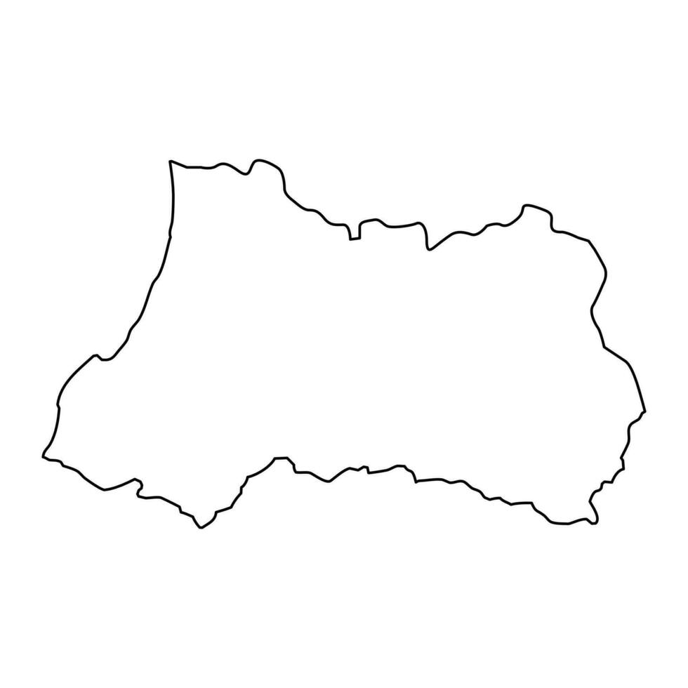 Adjara region map, administrative division of Georgia. Vector illustration.