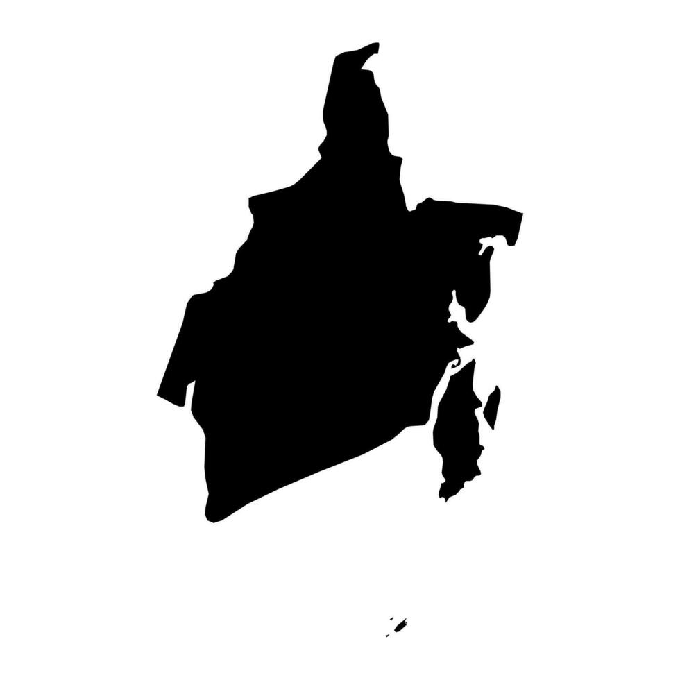 South Kalimantan province map, administrative division of Indonesia. Vector illustration.