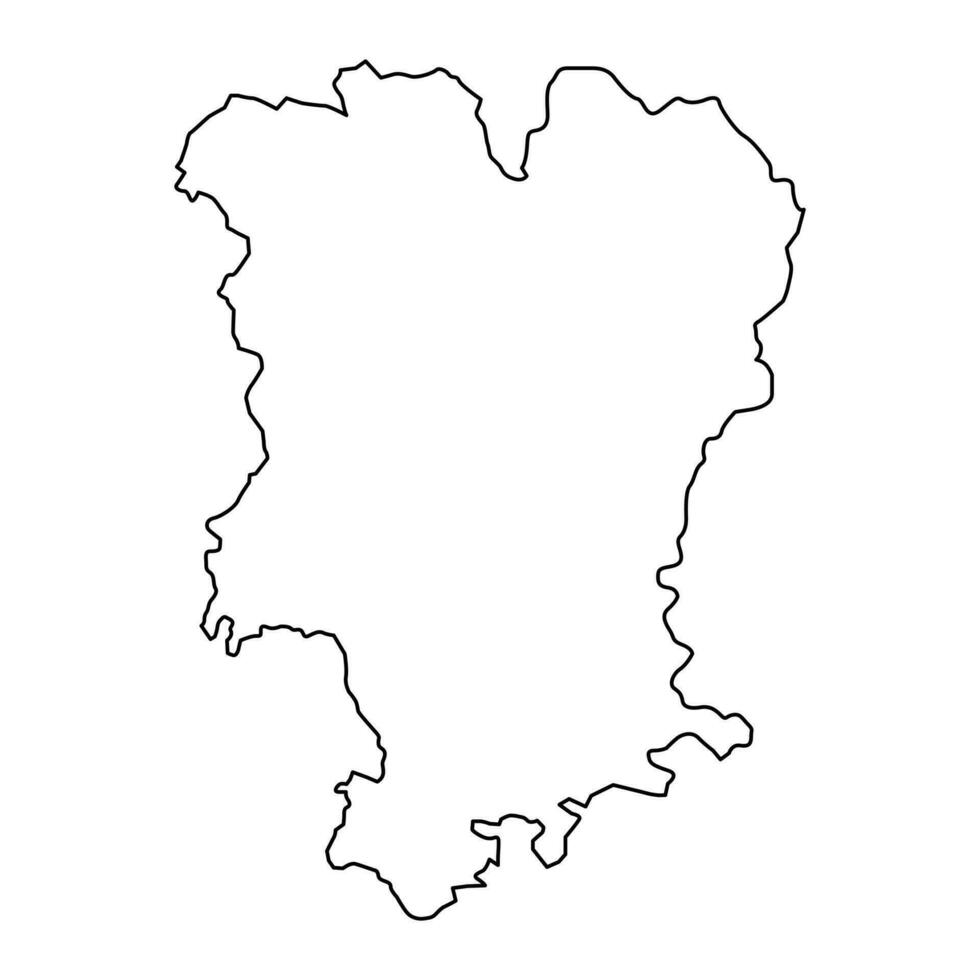 Mtskheta Mtianeti region map, administrative division of Georgia. Vector illustration.