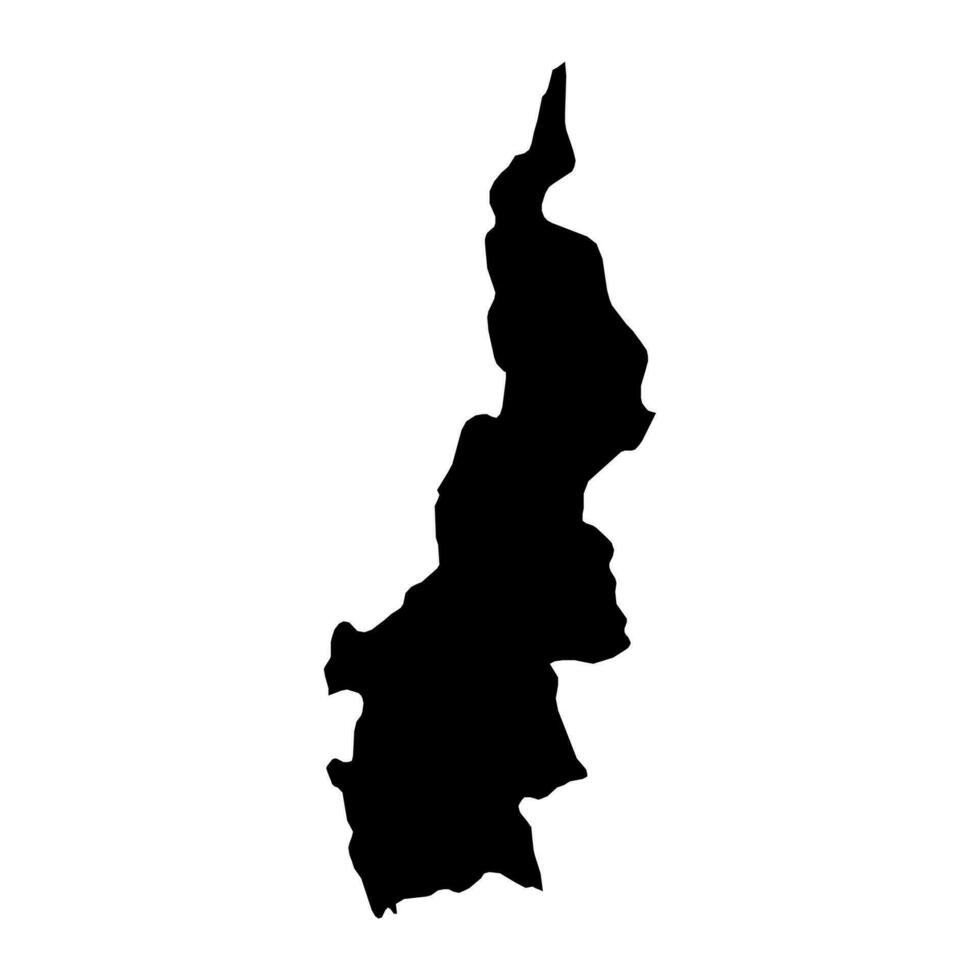 West Sulawesi province map, administrative division of Indonesia. Vector illustration.