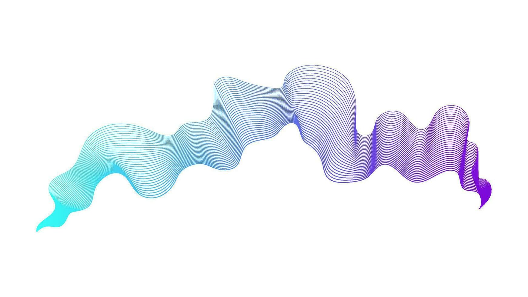 Abstract backdrop with wave gradient lines vector