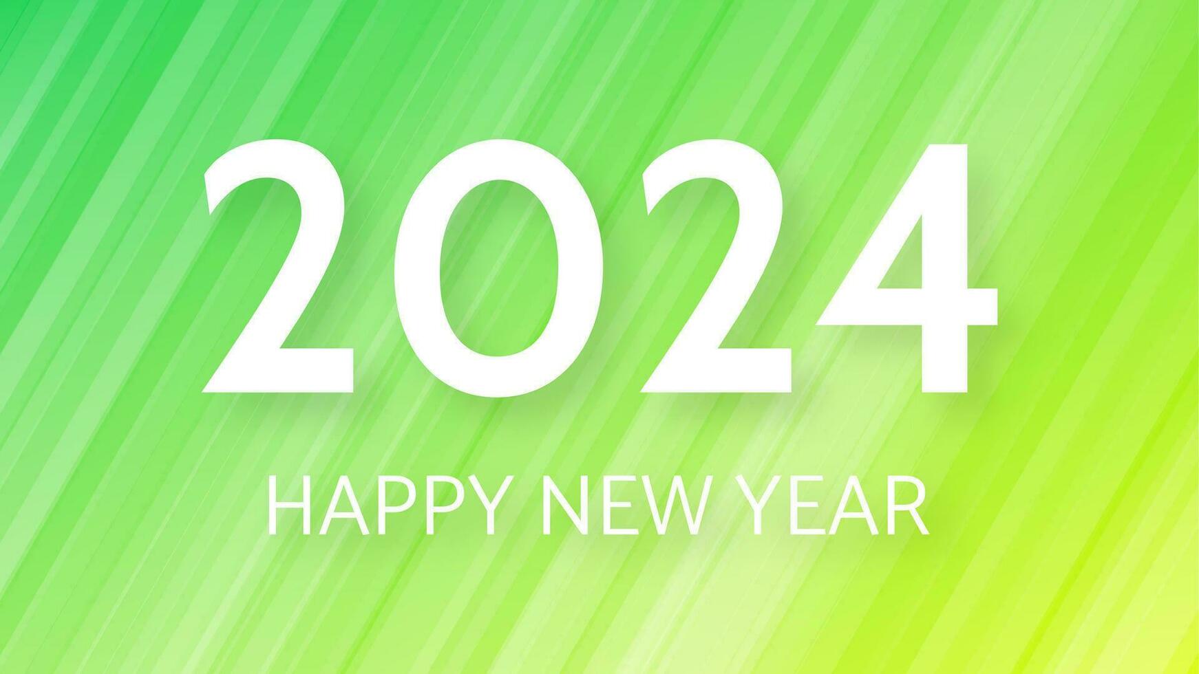 2024 Happy New Year on colorful background vector