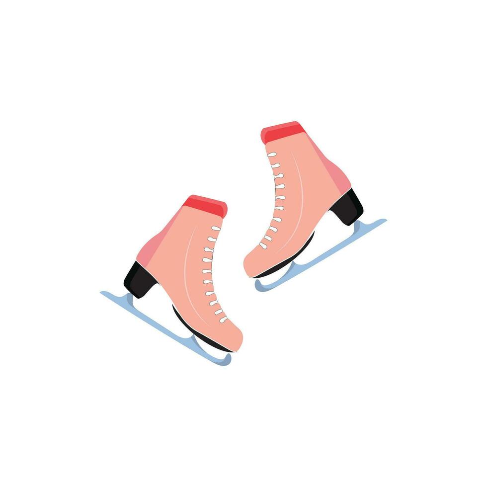 hielo patines icono colocar. plano conjunto de hielo patines vector íconos para web diseño. invierno Deportes zapato par para hielo Patinaje competencia aislado