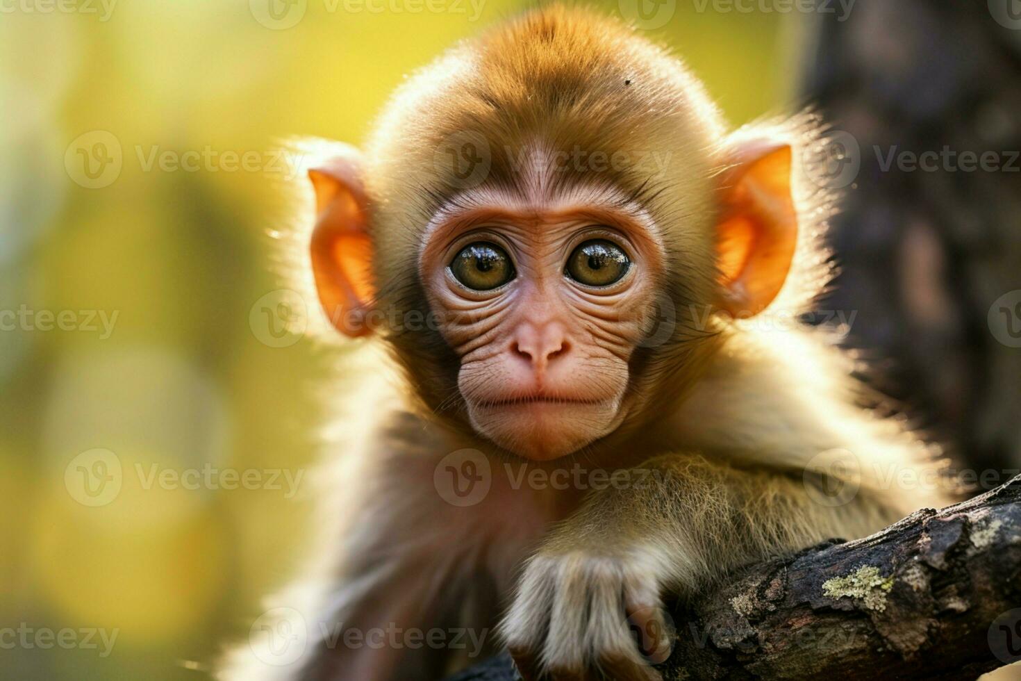 AI generated Cute Little baby goat in the field AI Generated photo