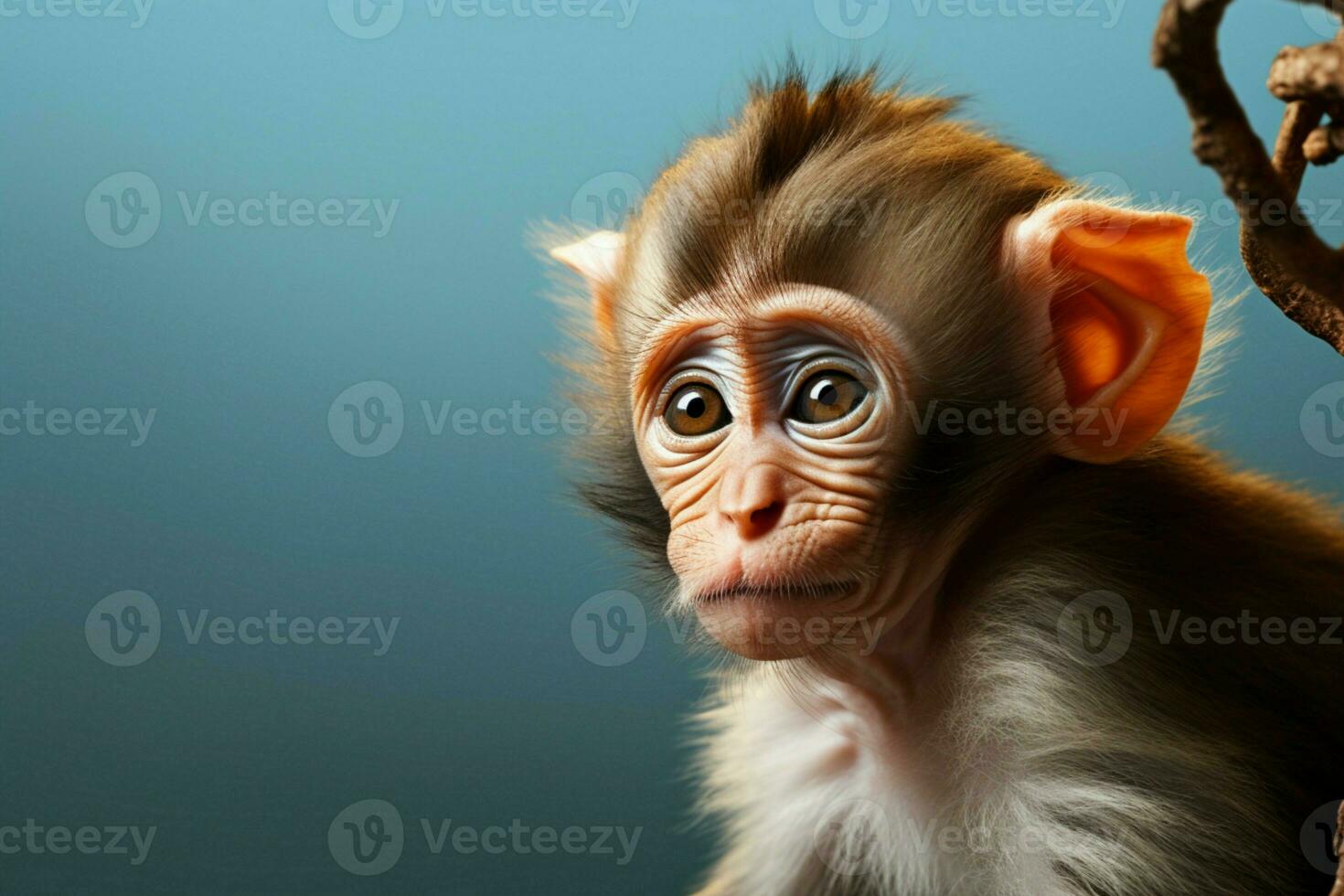 AI generated Cute Little baby goat in the field AI Generated photo