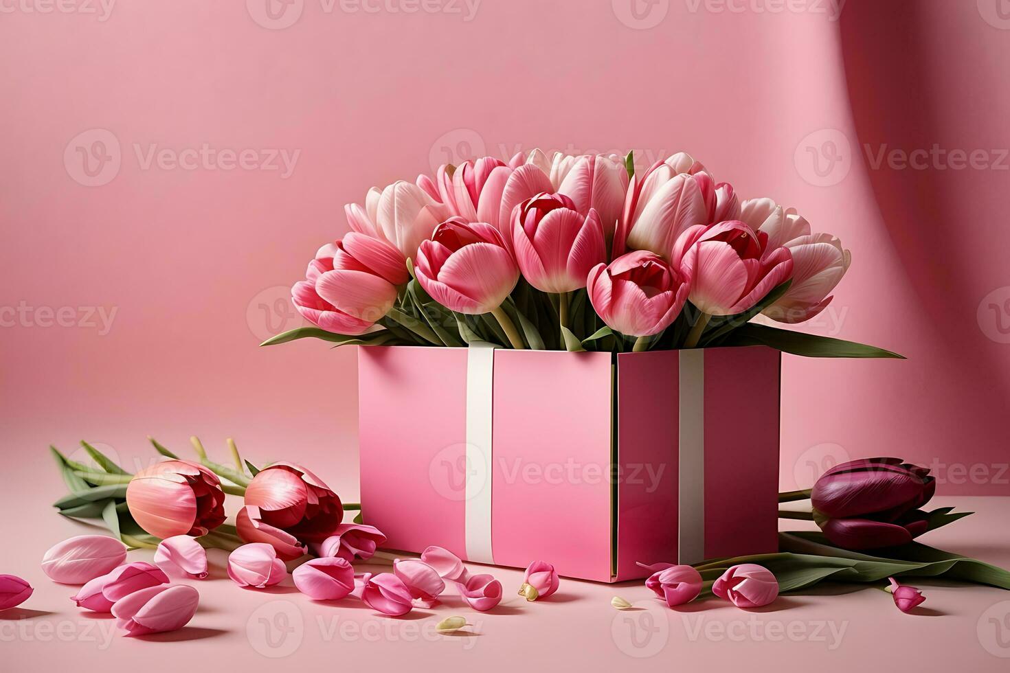 Pink Tulips Enclosure Card Pink Tulips Enclosure Card