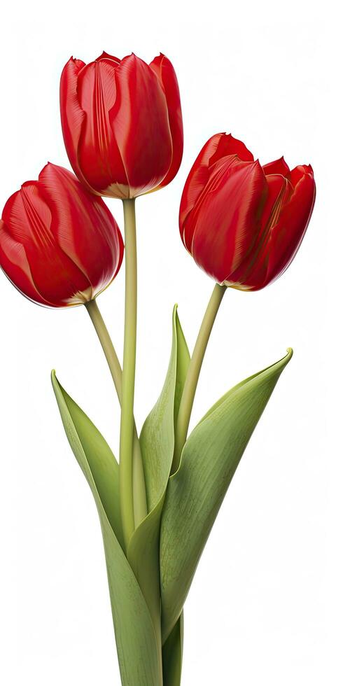 AI generated Red Rose Background for Valentine's Day. AI Generated photo